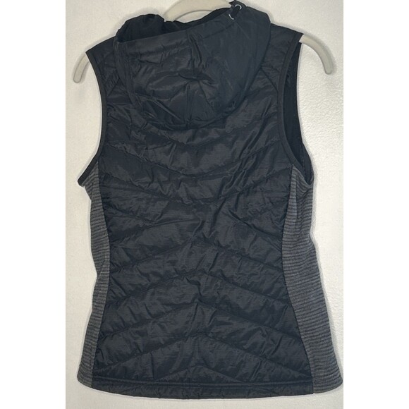 Smartwool Smartloft 60 Hoodie Vest Full Zip Merino Wool Hybrid Black Women’s XS - Picture 2 of 4